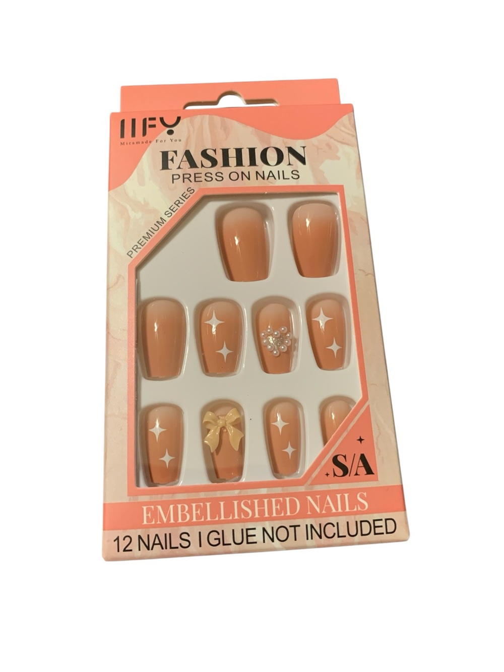 New MFY Miramade for You Embellished Nails 12pc set